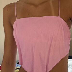 Pink Spaghetti Strap Zara Top